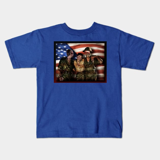 Bataan Death March Kids T-Shirt by rgerhard